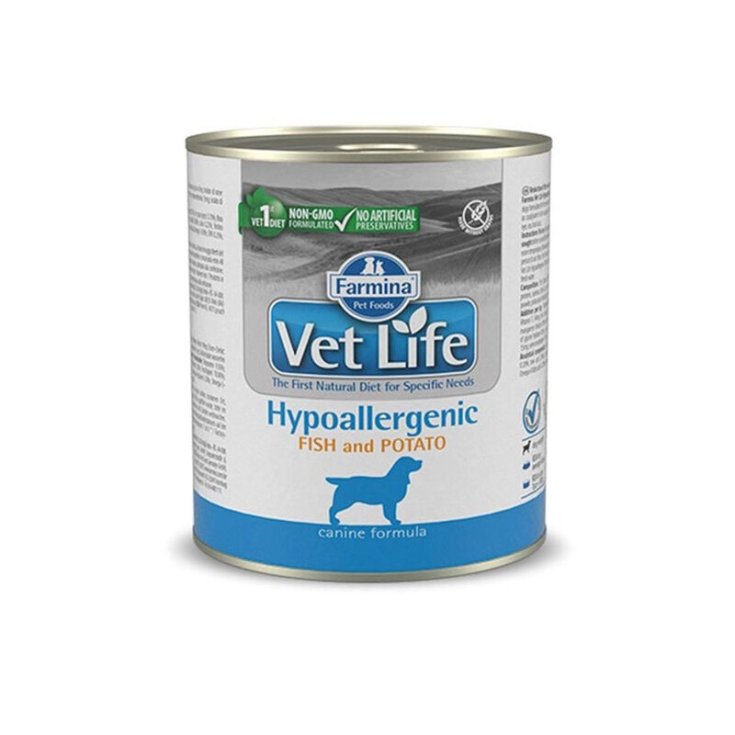 VET LIFE CHIEN HYP FISH&POT 300G