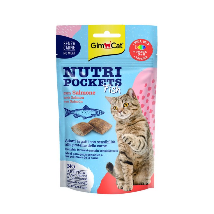 GIMCAT NUTRI POCHES POISSON AU SAUMON 60