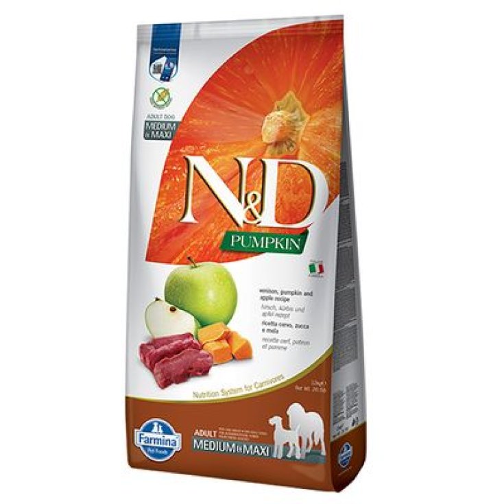 N&D CHIEN CITROUILLE CERF AD MN2KG