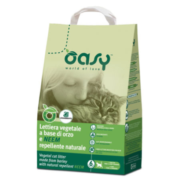 OASY VEG LITIÈRE D'ORGE/NEEM 6L