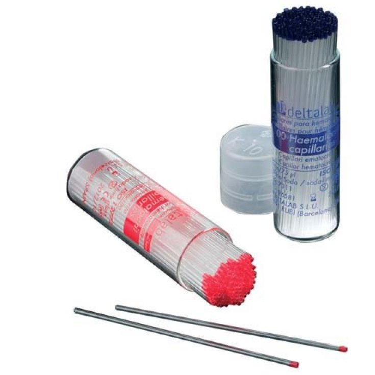 CAPILLAIRES HÉMATOCRIT 75MM C/EPA 100PCS