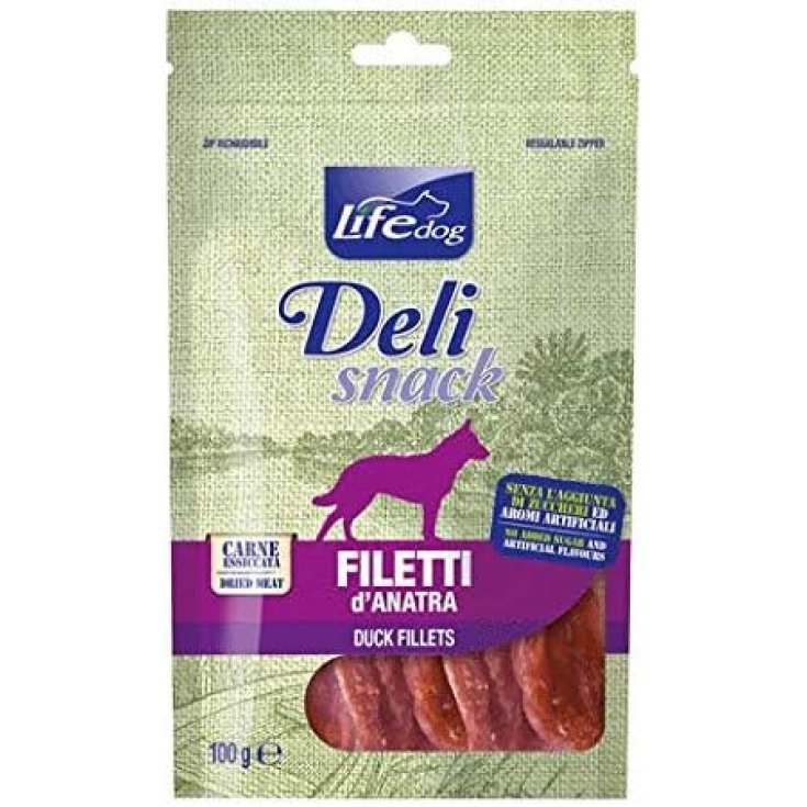 LIFE DOG CHIPS CANARD BLEUETS 100G