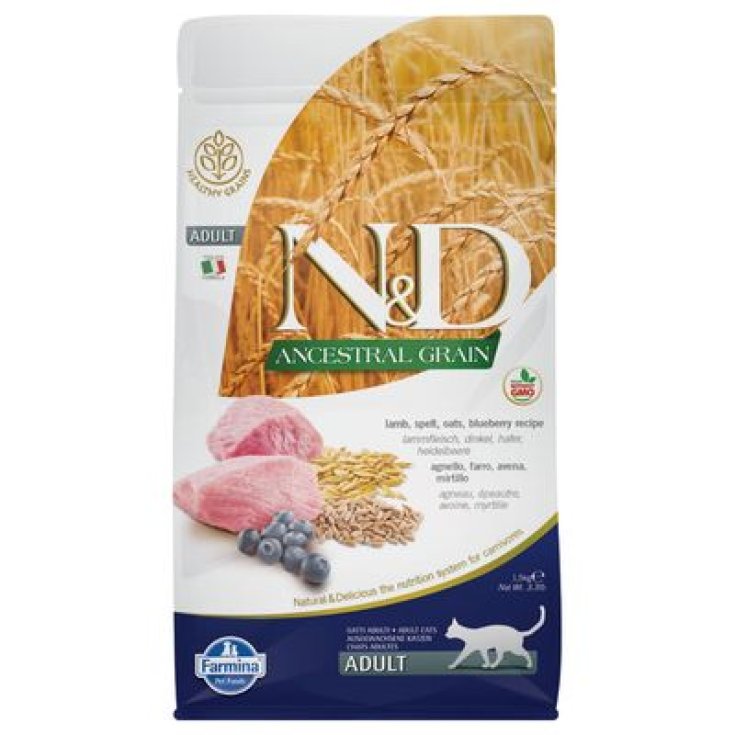 N&D SPIR AGNEAU CHAT ADULTE 1,5KG