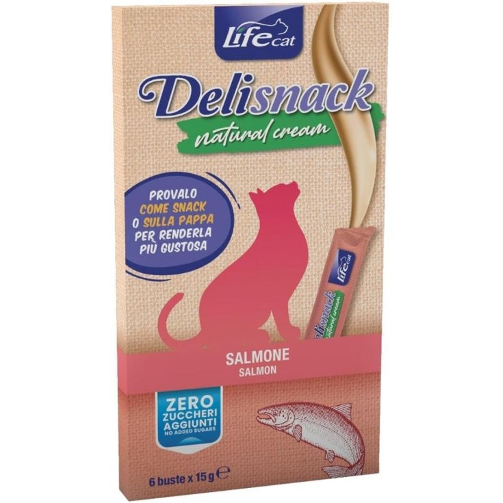 LIFE CAT CRÈME NATURELLE SAUMON 6X15G