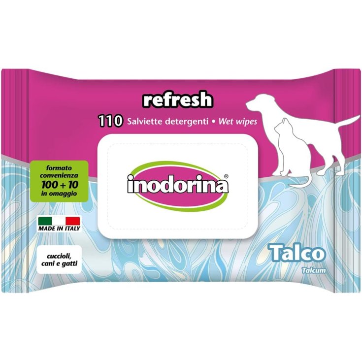 LINGETTES INODORINA REF TALC 110PCS