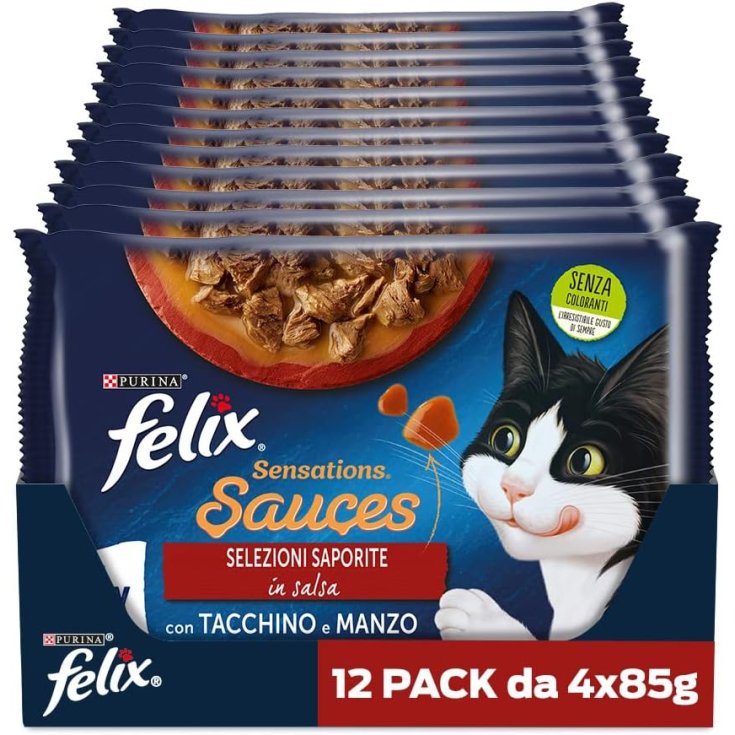 FELIX SENSAT EXTREME BOEUF DINDE 100G