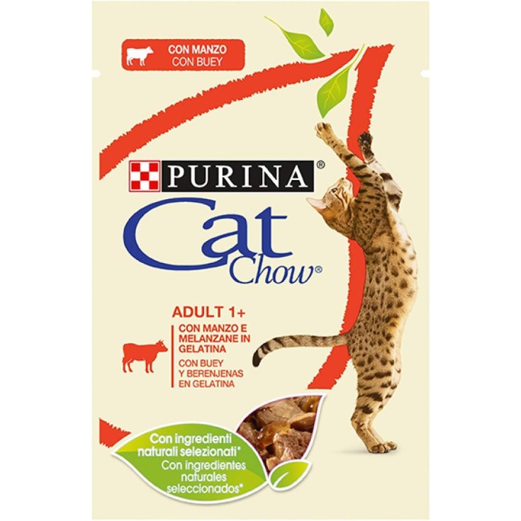 CAT CHOW ADULTE BOEUF&AGNEL 4X85GR