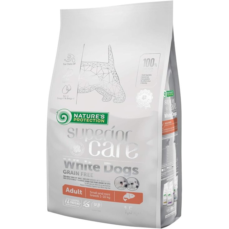 NP SC CHIEN BLANC GF SAUMON A/PETIT 1.5KG