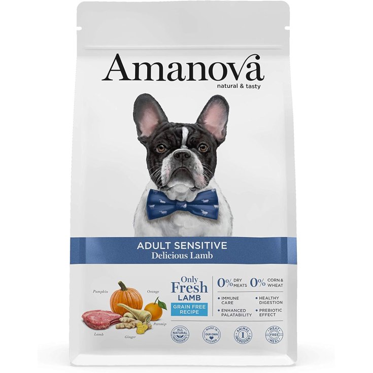 AMANOVA WET DOG POCHETTE LUSCIOUS LAMB & P