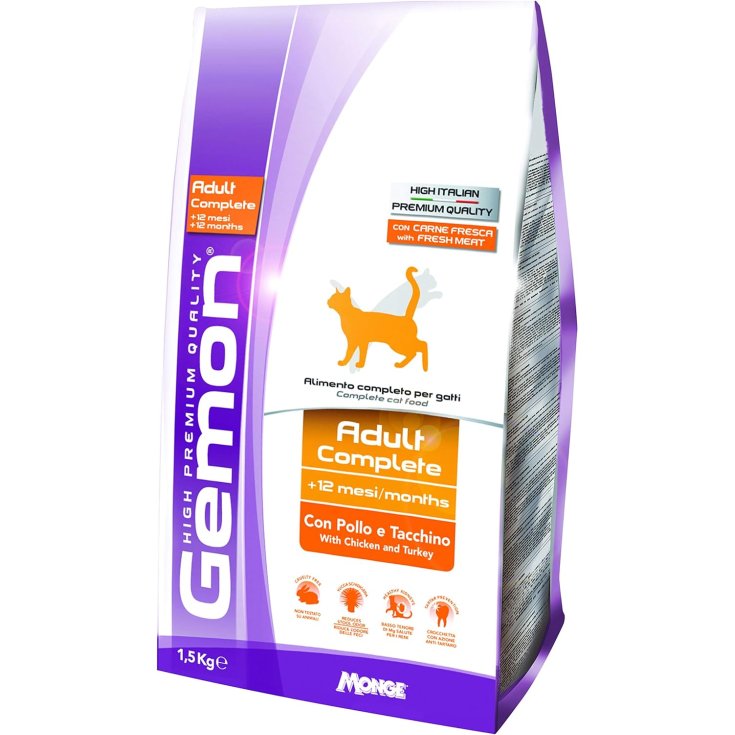 GEMON CAT ADULTE POULET ET DINDE 2 KG