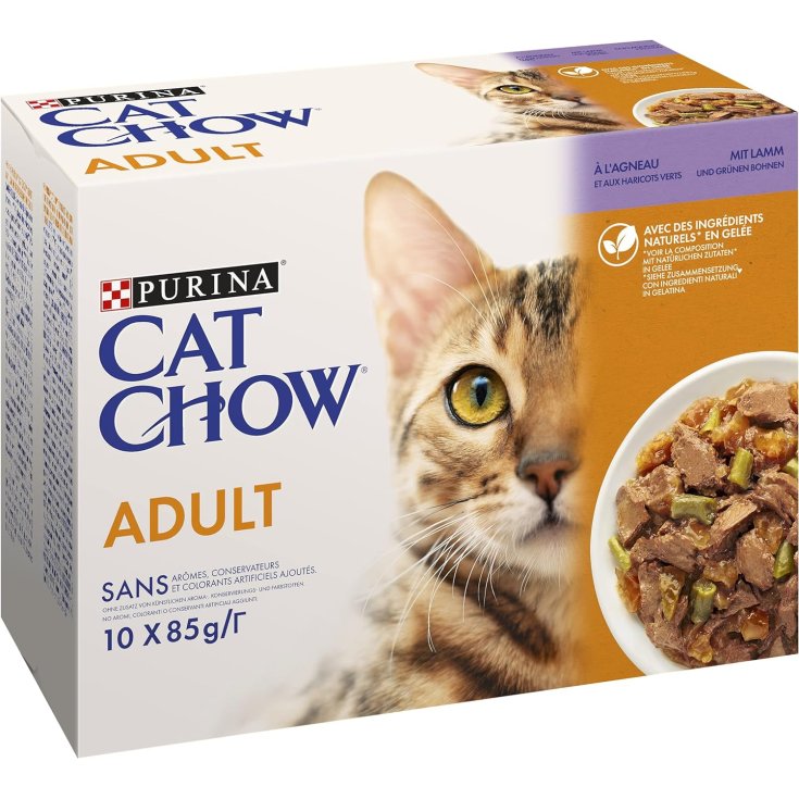 CAT CHOW ADULTE AGNEAU 85G