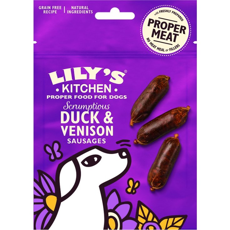 LK SNACKS SAUCISSES POUR CHIEN CANARD CERF 70G