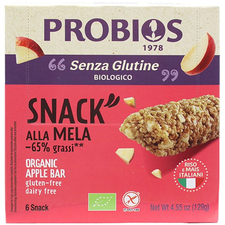 Riz & Riz Pomme Rice Snack Probios 6x21g