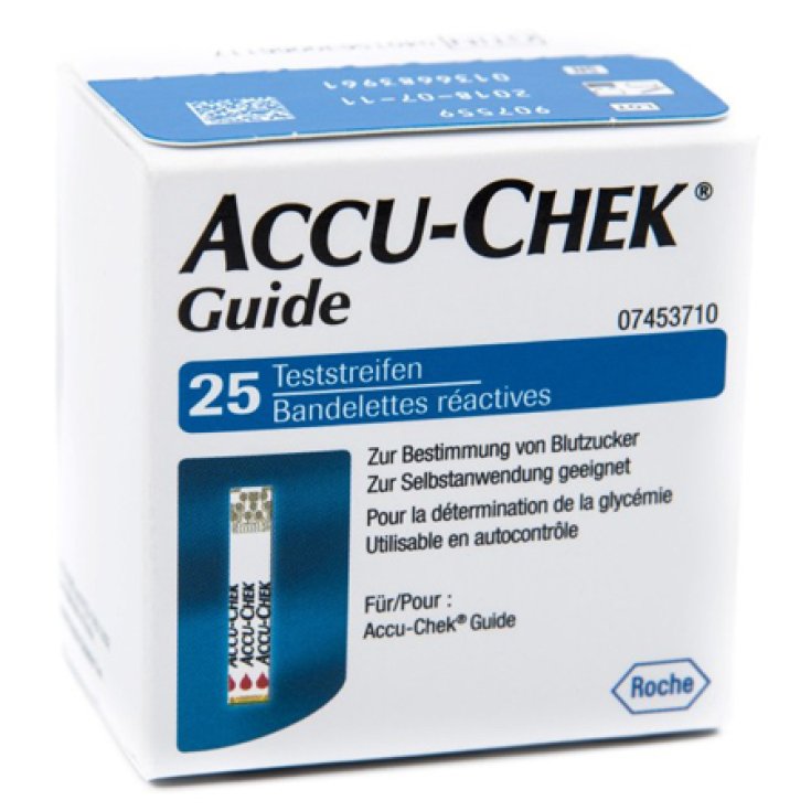 Roche Accu-Chek Guide Bandelettes de test 25 pièces