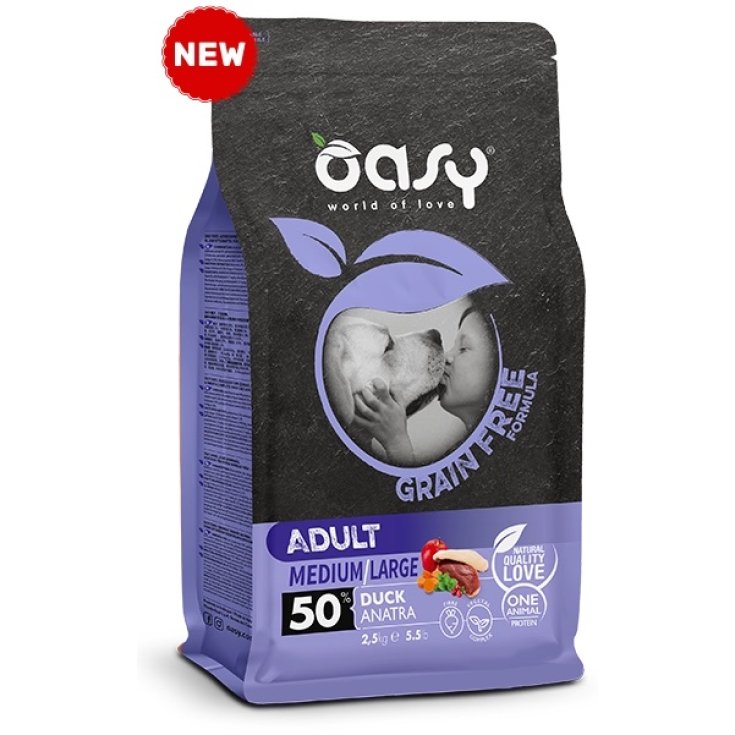 OASY DOG GF - ADULTE MED/LARG CANARD 2,5