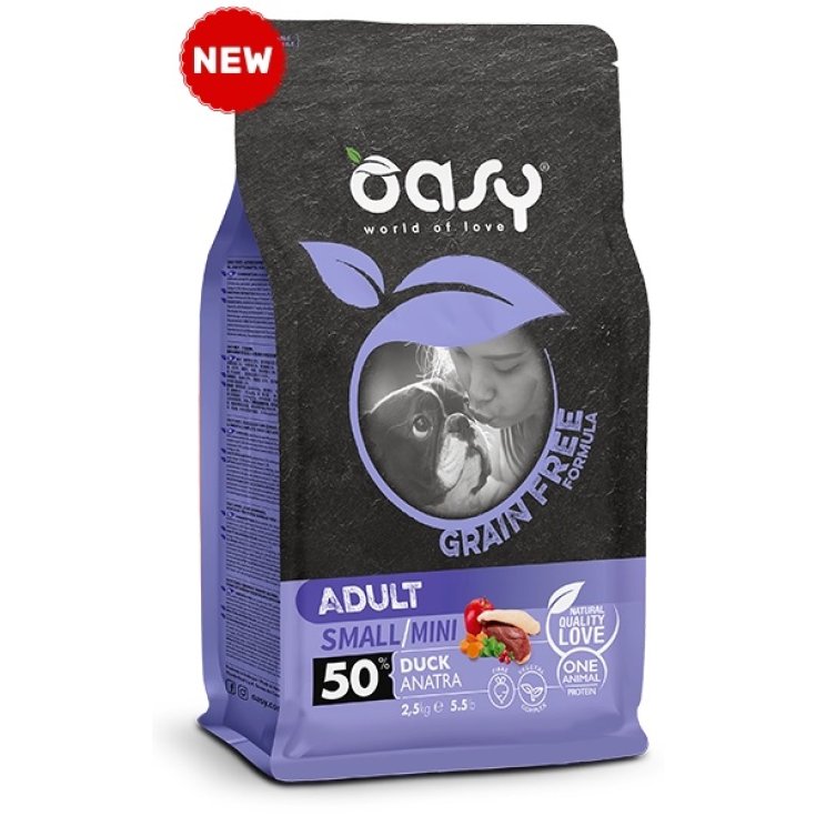 OASY DOG GF - ADULTE PETIT/MIN CANARD 2,5