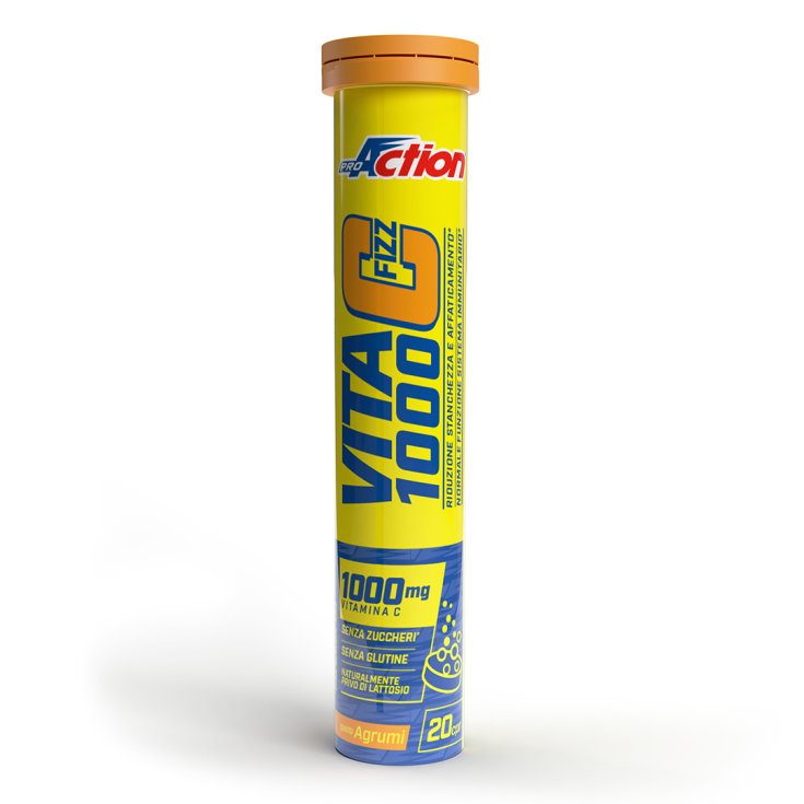 Life Vita C 1000 Fizz Agrumes ProAction 20 Comprimés Effervescents