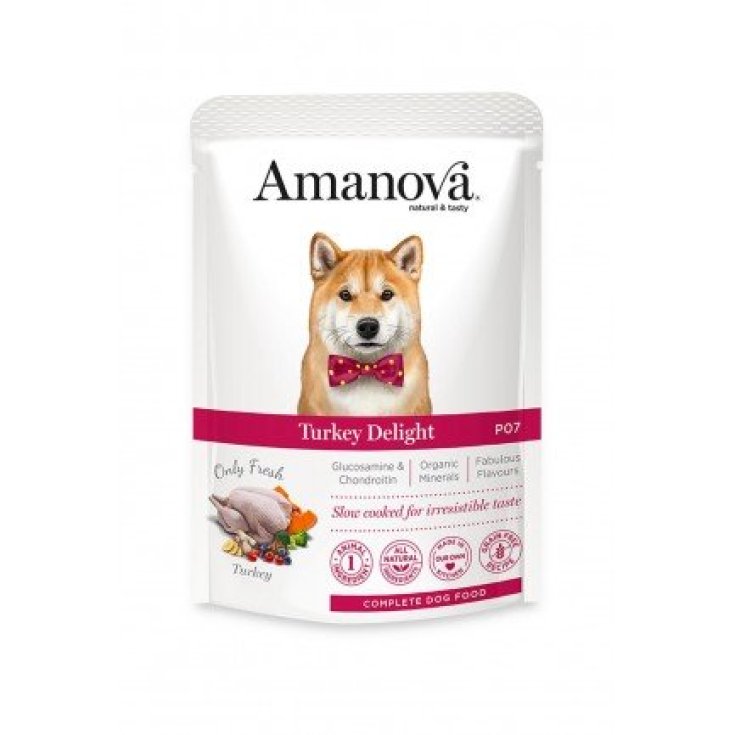 AMANOVA WET DOG POUCH BRILLIANT BOEUF &