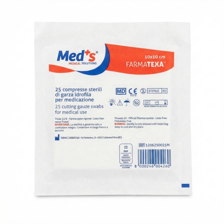 Gaze Meds 12/8 10x10cm 25pcs