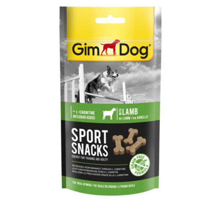 GIMDOG SPORTSNACKS AGNEAU 60G