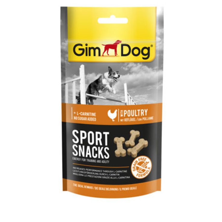 GIMDOG SPORTSNACKS POULET 60G