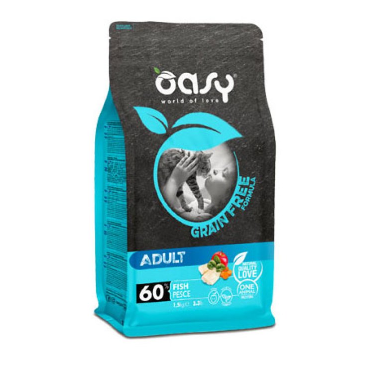 OASY DRY CAT GF KIT POISSON1,5KG