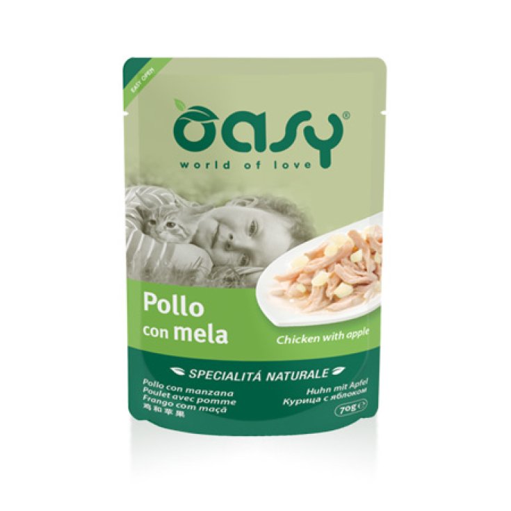 OASY WET CAT POULET À LA POMME 70G