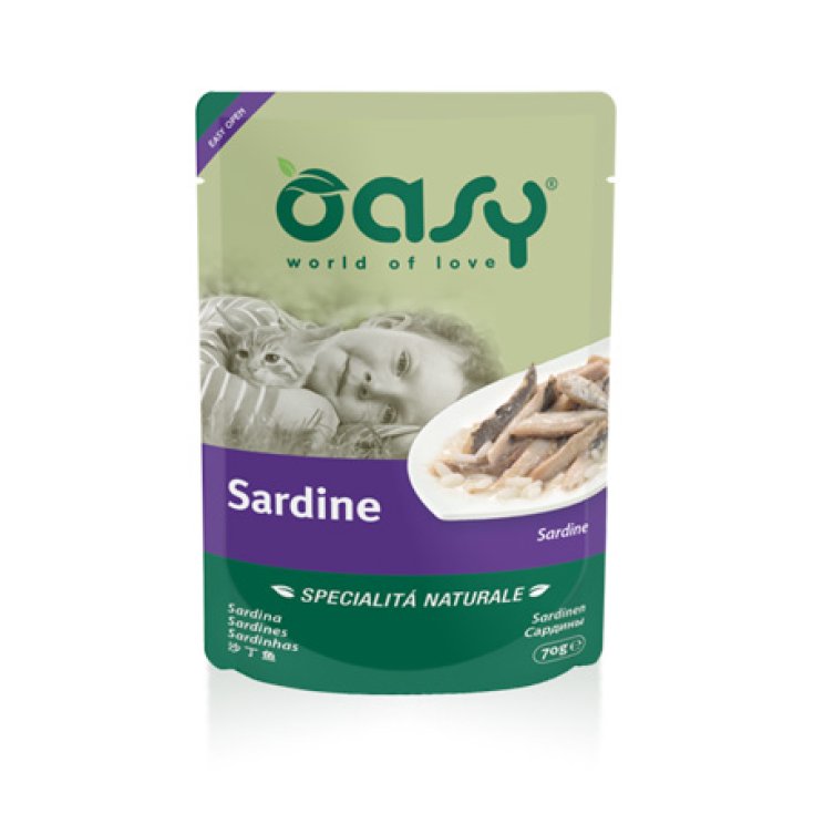 OASY WET CAT SARDINE SAC 70G