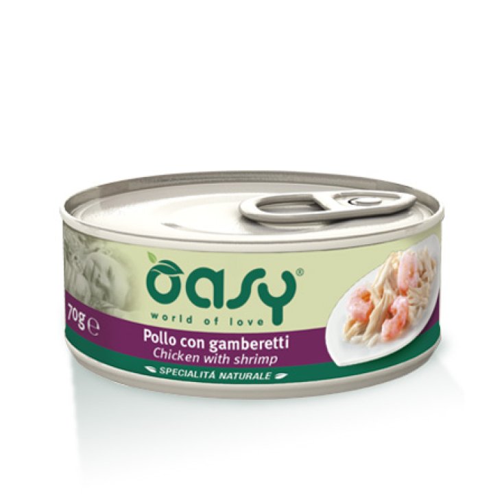 OASY WET CAT POULET/CREVETTES 150G