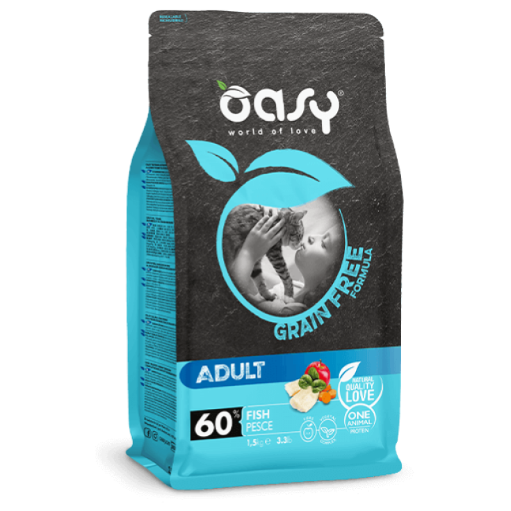 OASY DRY CAT GF AD POISSON 300G