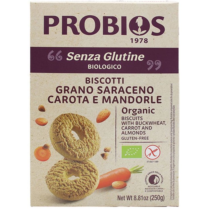 Autres Céréales Sarrasin Biscuits Carottes Amandes Probios 250g