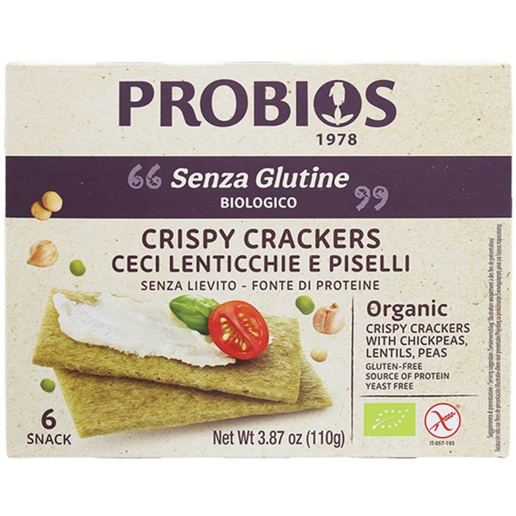 Autres Céréales Crackers Croustillants Aux Pois Chiches Probios 120g