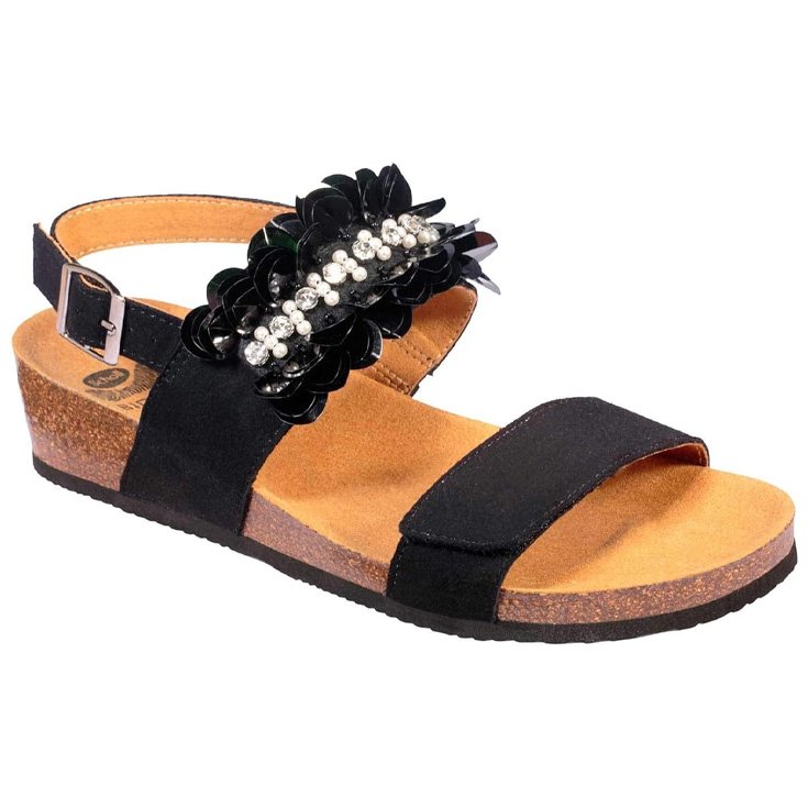 SANDALE CHANTAL MICROF NOIR 36