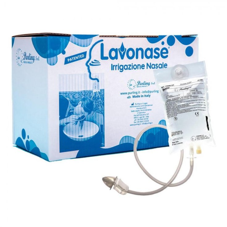 Lavonase 12 Sachets De 250 ml + 12 Dispositifs D'Irrigation Nasale