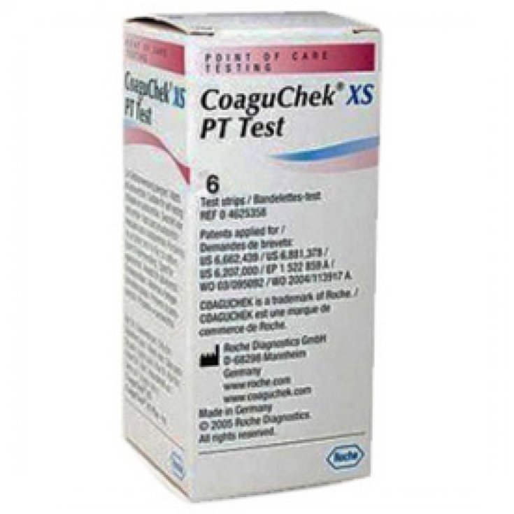 Coaguchek Xs Pt Test Pour Insuline 6 Bandelettes