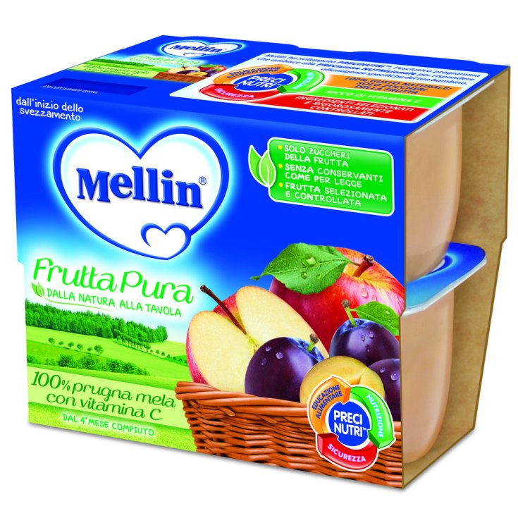 Pure Fruit Mellin Prune Pomme 4x100g