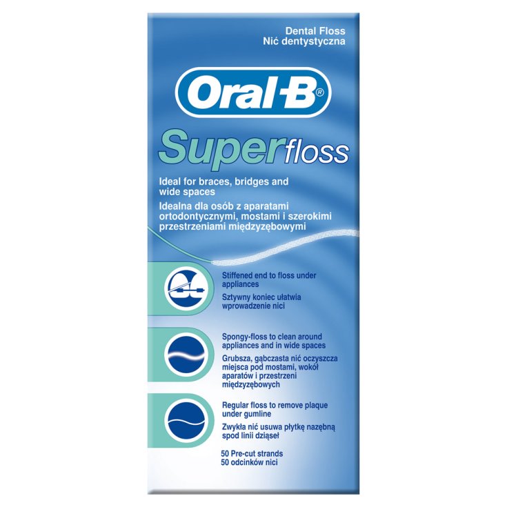 Fil dentaire Oral-B® Super Floss 50 mèches