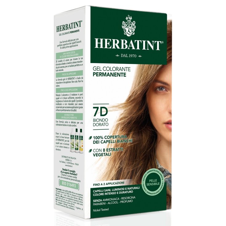 Herbatint Coloration Naturelle Nuance 7d Blond Doré 135ml