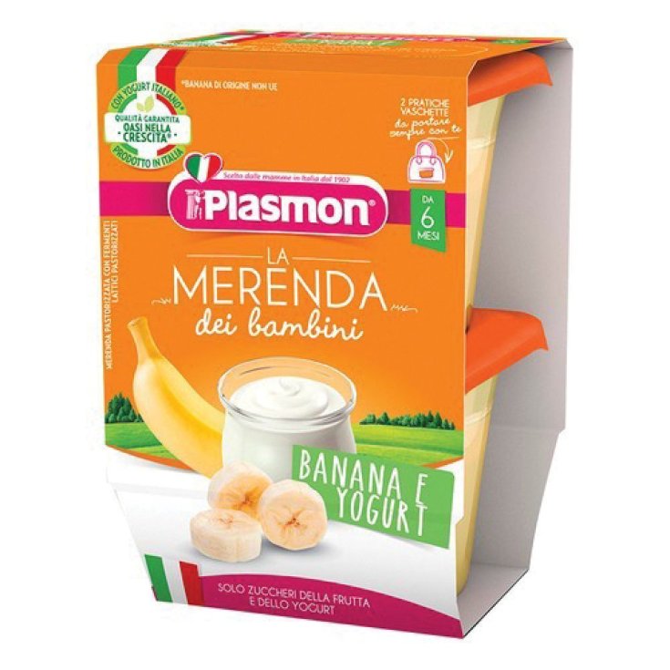 Plasmon Snack Yaourt Banane 120gx2 Pièces