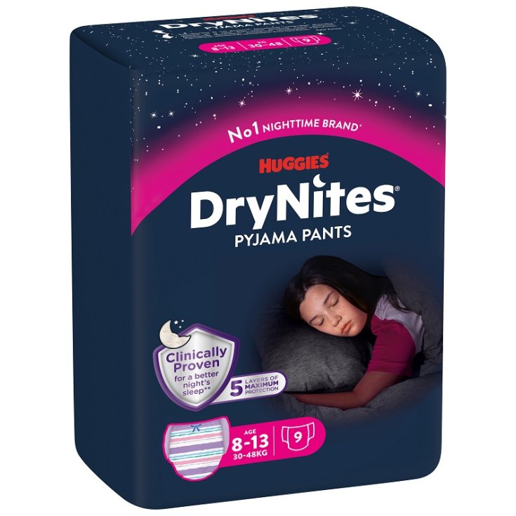 Pantalon Pyjama 8-15 Ans Fille DryNites® 9 Pièces