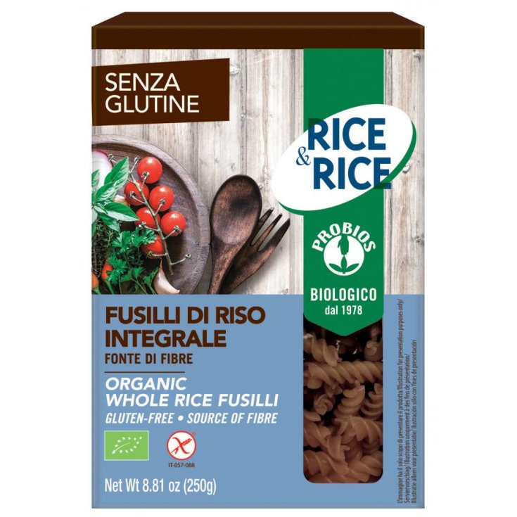 Riz & Riz Riz complet Fusilli Probios 250g