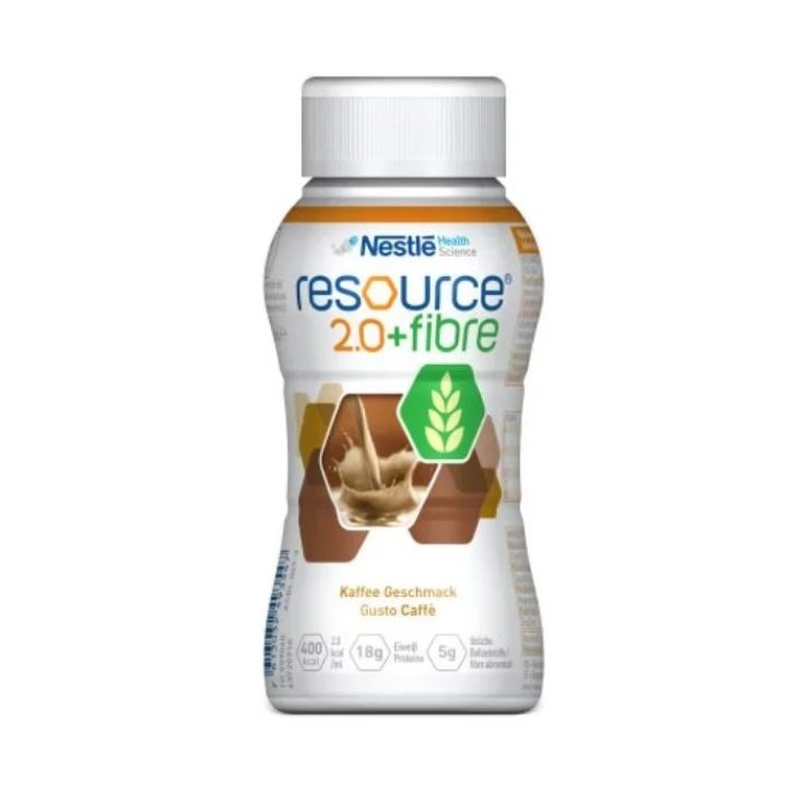 Nestlé Health Science Resource 2.0 + Fibre Boisson au café enrichie en fibres FOS et GOS 200 ml