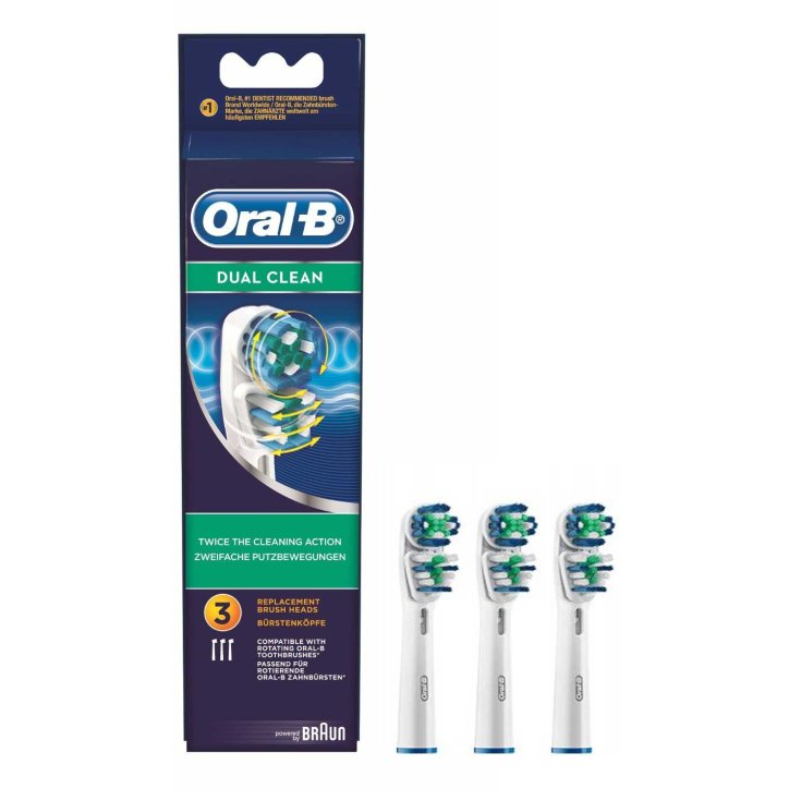 Têtes de rechange Oral-B® Dual Clean 3 pièces