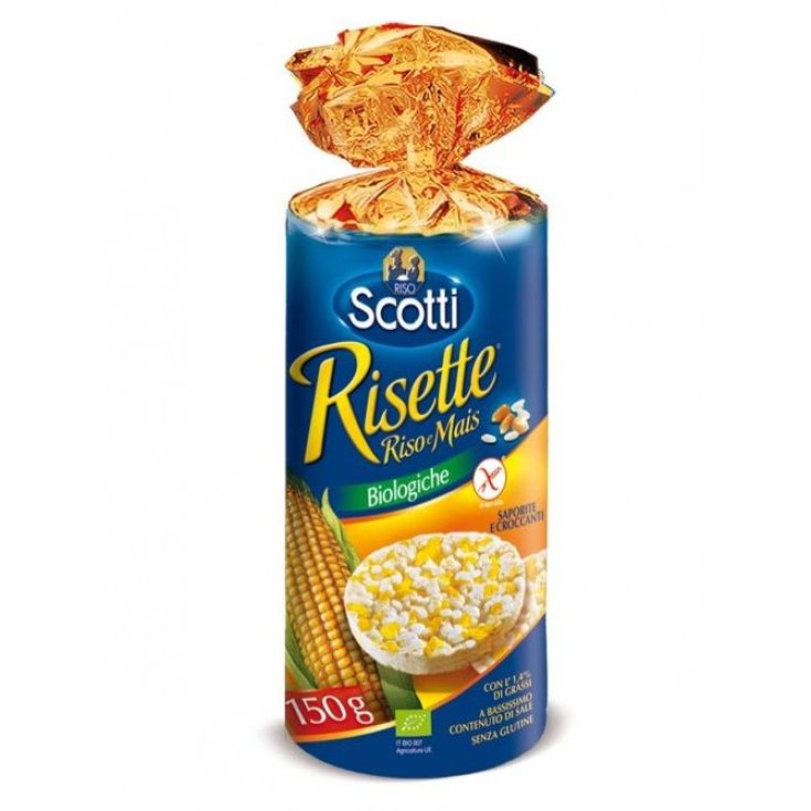 Riso Scotti Scotti Tortitas Bio Arroz y Maiz 150g Sans Gluten