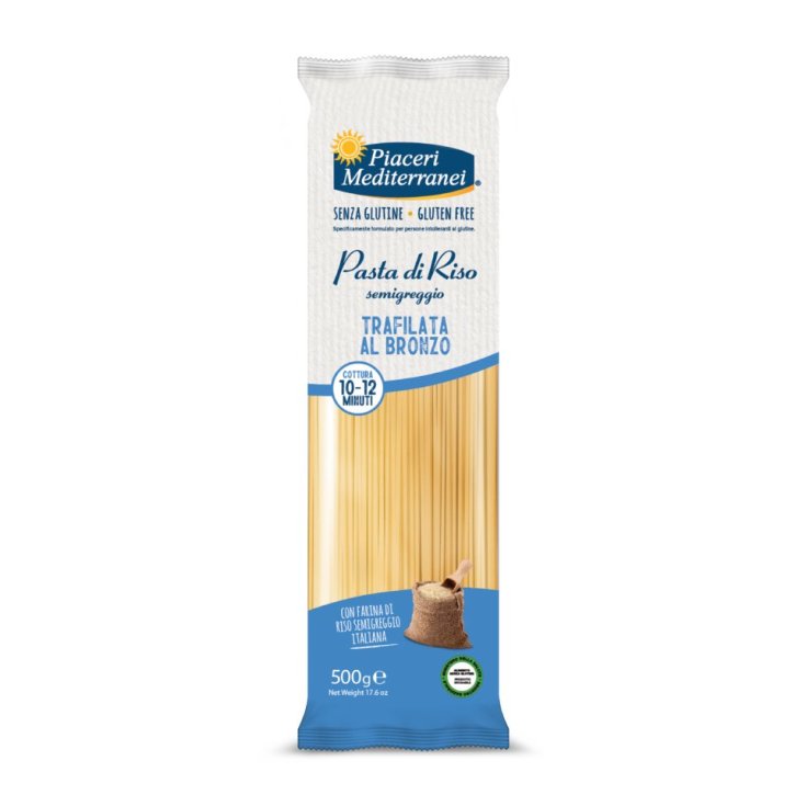 Piaceri Mediterranei Spaghetti Riz Pâtes Sans Gluten 500g