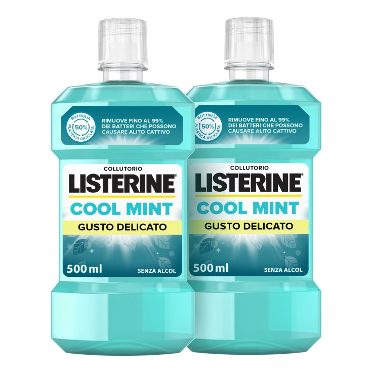 Listerine® Menthe Fraîche Goût Délicat 2x500ml