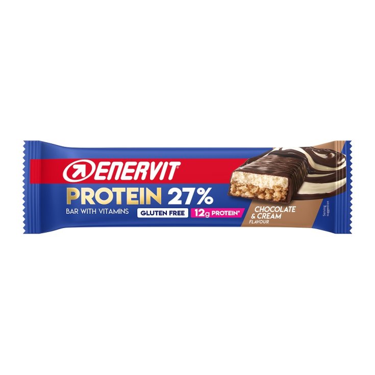 Power Sport Barre Protéinée 27% Goût Chocolat & Crème Enervit 45g