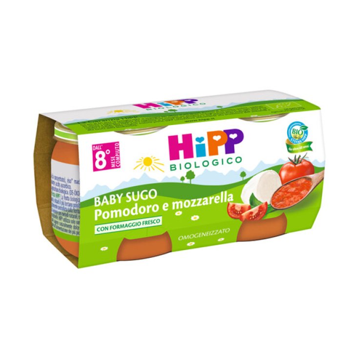 Baby HiPP Sauce Tomate Et Mozzarella Bio 2x80g