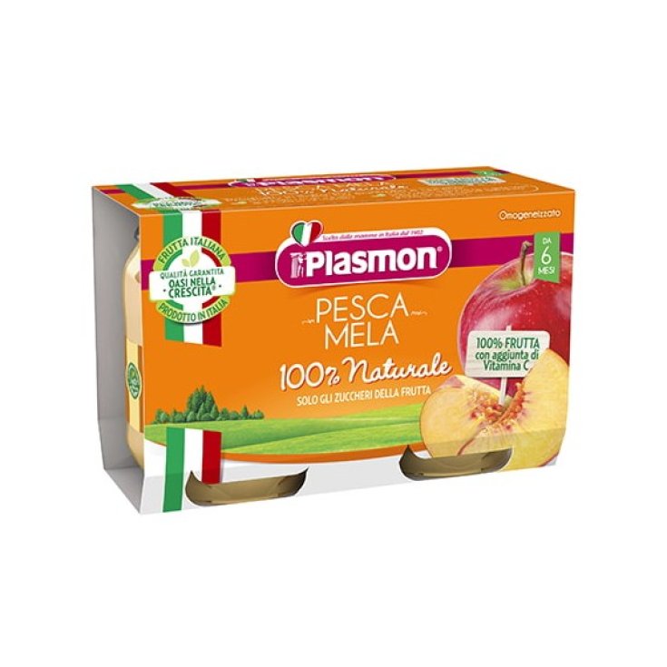 Plasmon Homogénéisé Fruits Pêche 2x104g