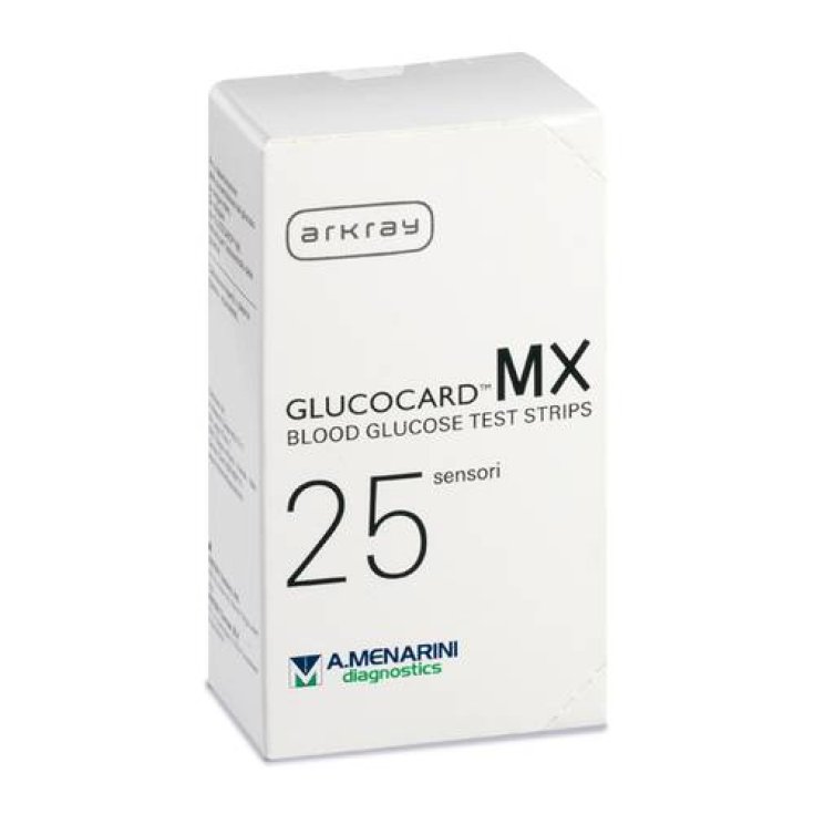 Menarini Glucocard Mx Glycémie 25 Bandelettes